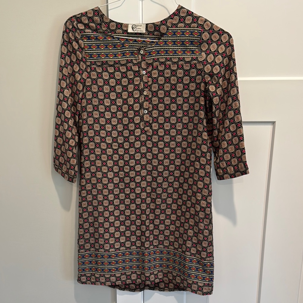 Patterned Tunic Top